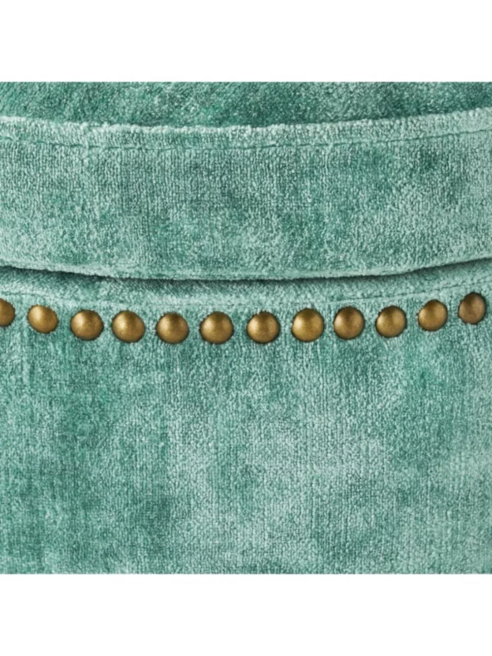 The Pioneer Woman Home Green Footstools Harper Round Velvet Storage Jade Ottoman